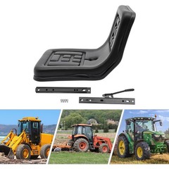 Universal Tractor Seat Tracks Thickly-padded Seat & Backrest w/ 140 mm Slide USA