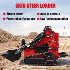 HT Mini Skid Steer Loader Tracked 13.5HP B&S EPA Gas Engine for Gardens Farming