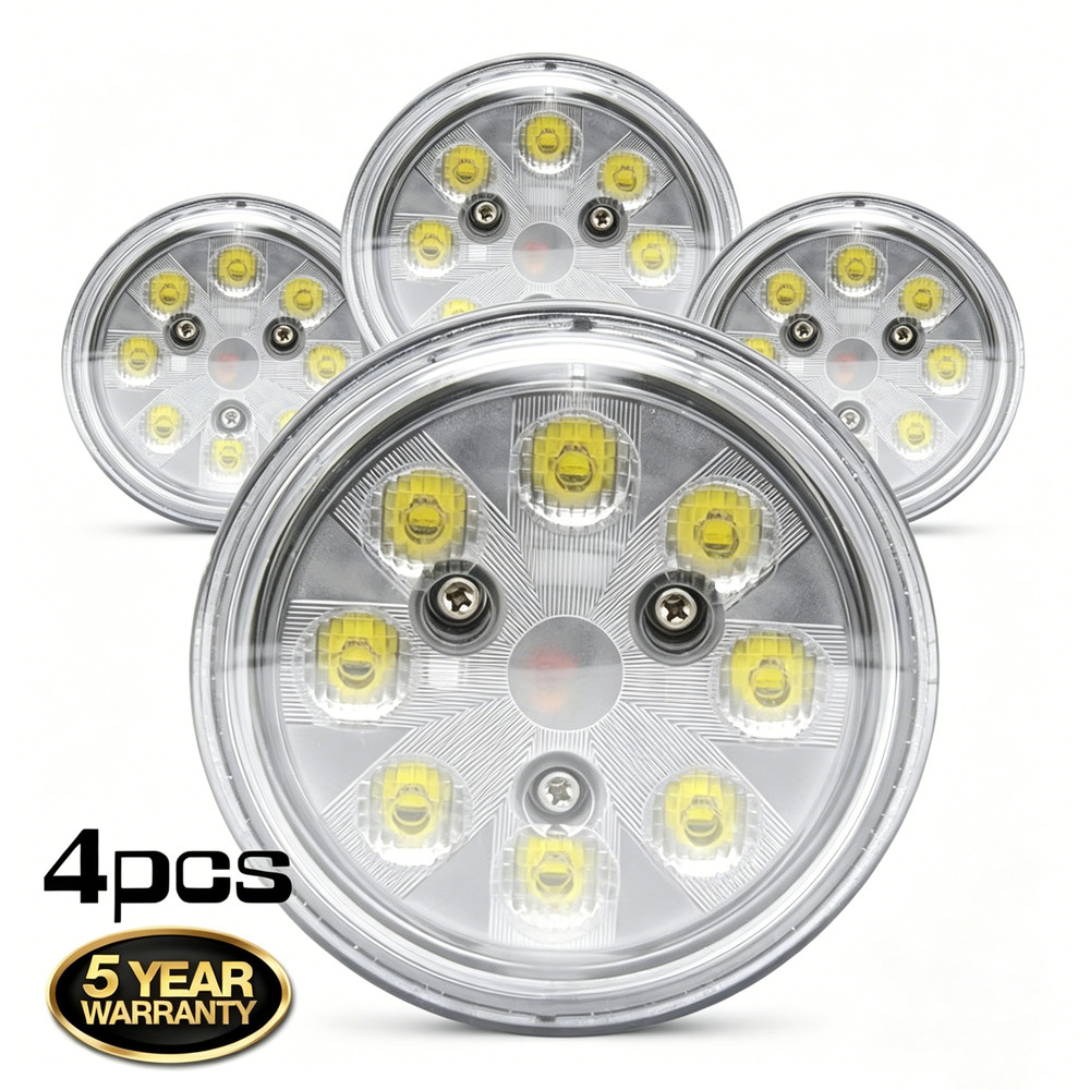 Farm Equipment LED Work Lights 4x 50W for Tractor Replace RE336111 6000-6500K