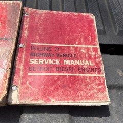 Detroit Diesel In-Line 71 Engine Maintenance & Service Manual Set