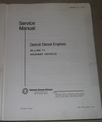 DETROIT DIESEL IN-LINE 71 271 371 471 671 ENGINE SERVICE REPAIR MANUAL 6SE250