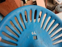 Vintage Cast Iron Tractor Seat Unbranded Painted Lot 26-16-25-i