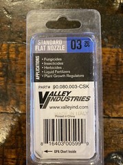 03 RS 80 Degree Flat Nozzle Blue Sprayer Nozzle 90.080.003 Valley Industries
