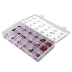 185 Pcs FKM Brown O-Ring Kit,75A Durometer,18 Kind Size from 2.57mm to 20.22mm