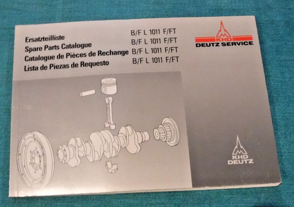 KHD DEUTZ SERVICE SPARE PARTS CATALOGUE B/FM 1011/F DIESEL POWER EQUIPMENT CO