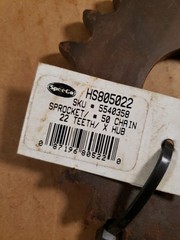 SpeeCo HS805022 Sprocket/#50 Chain, 22 Teeth/X HUB, 5540358