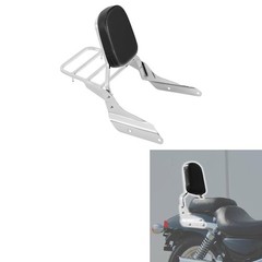 Passenger Pad Chrome Backrest Sissy Bar Luggage Rack for Magna VF750 1994-2003