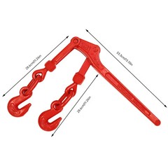 4* Lever Chain Binders Plastic Spraying Carbon Steel 12700kg Break Strength