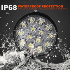 48W LED Work Light Round Cab Headight Fit John Deere Kubota Case IH SpraCoupe