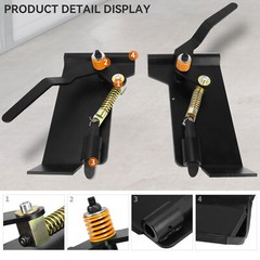 5/16″ Skid Steer Loader Mount Plate & Latch Box Bucket Quick Tach Attachment US