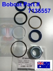 for Bobcat Hydraulic Arm & Bucket Cylinder Seal Kit E35 E35i E42 E45 E55 7135557