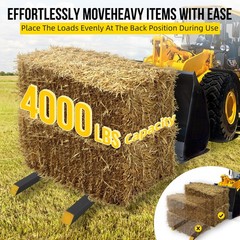 60″ Mud Bucket Modified Pallet Fork with adjustable Connecting Rod 4000lbs