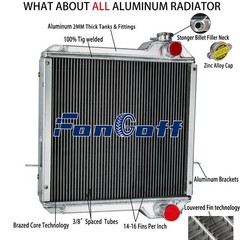234876A1 4Row Radiator Fit Case Backhoe 570LXT 580SL 586E 590SL P70 P85 234876A2