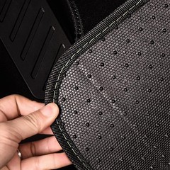 CAR PASS Waterproof Universal Fit Car Floor Mats, Faux Leather Car Carpet Mats,