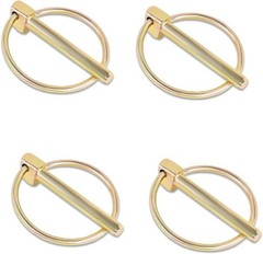 4-Piece Heavy Duty Lynch Pin Assortment Kit, 3/16 Inch Round Lock Size: 4.5*36