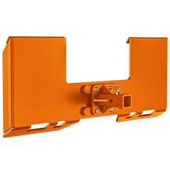 3/8″ Thick Skid Steer Mount Plate Quick Attach W/ Removable 2″ Hitch – Orange