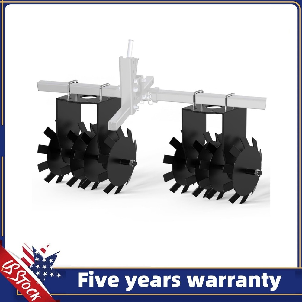 ✅32″ Heavy Duty Disc Harrow ATV/UTV Towed Disc Plow Harrow with General 2″ Hitch