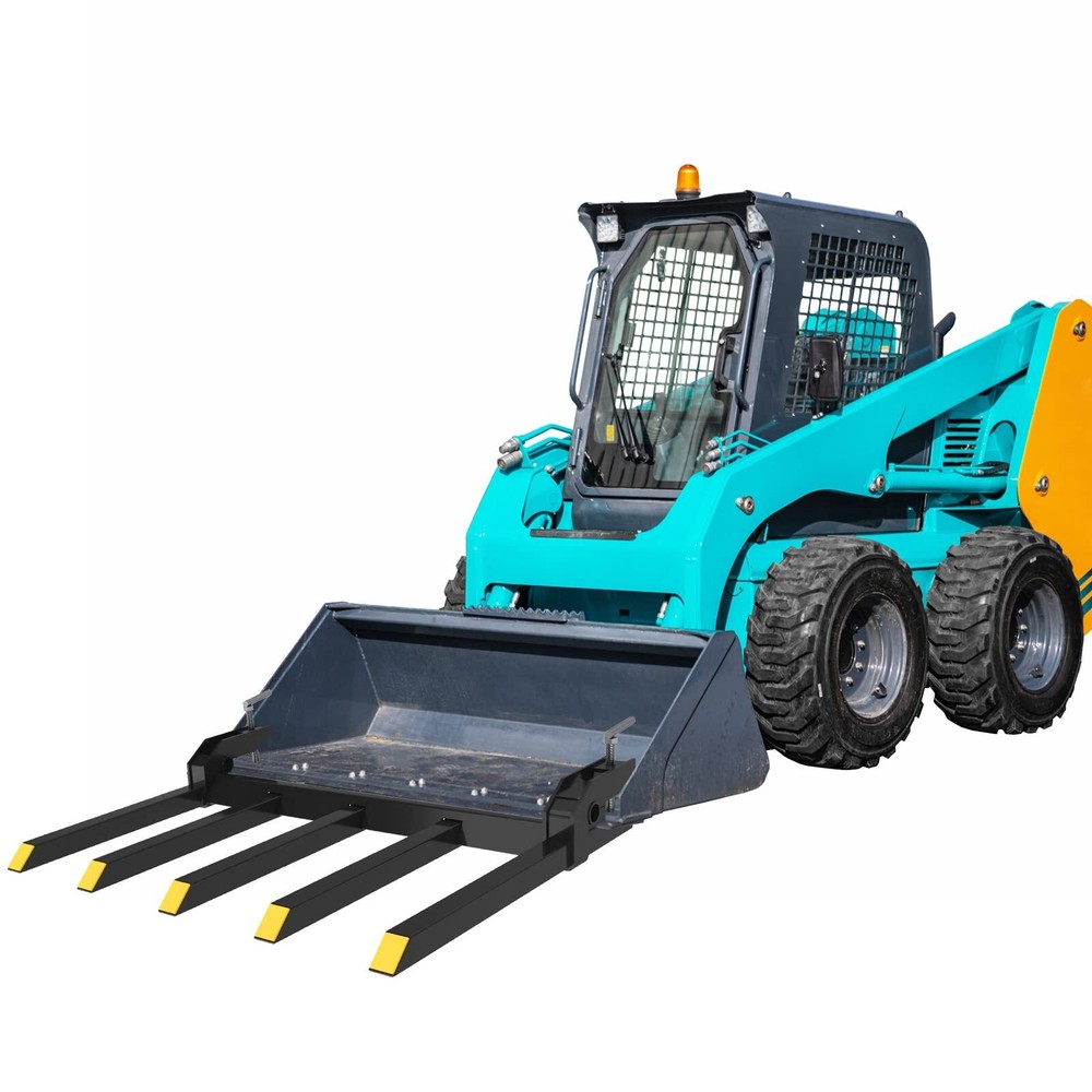 48/60″ Clamp On Debris Forks to Bucket 2500 lbs Heavy Duty Clamp-On Pallet Fork