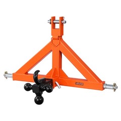 VEVOR 3 Point Trailer Hitch 2″ Receiver Tow Drawbar Category 1 Tractor 3 Balls