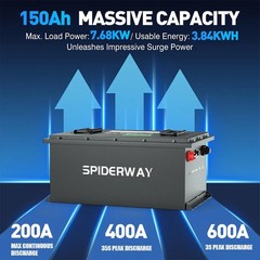 24V(25.6V) 150Ah LiFePO4 Lithium Battery for Genie Skyjack JLG Boom Scissor Lift
