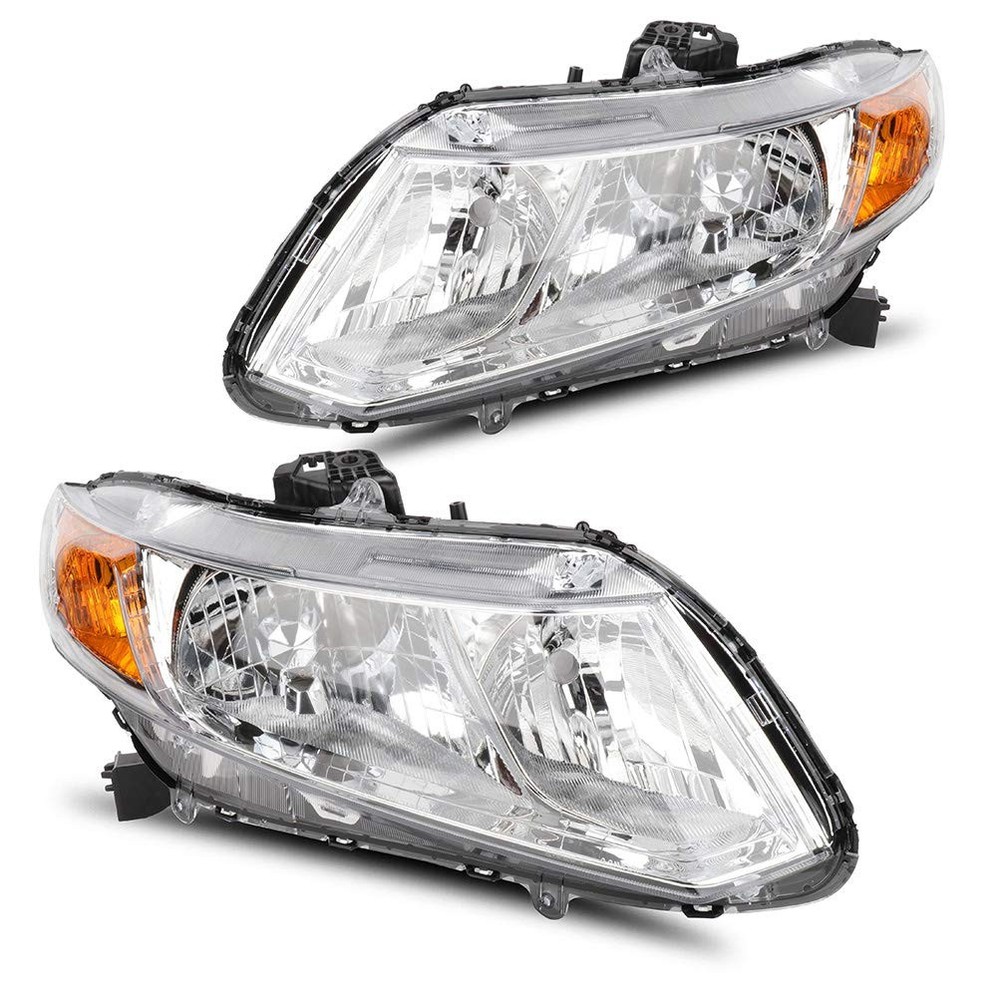 Headlight Assembly For Honda Civic 2012-2015 Driver and Passenger Side