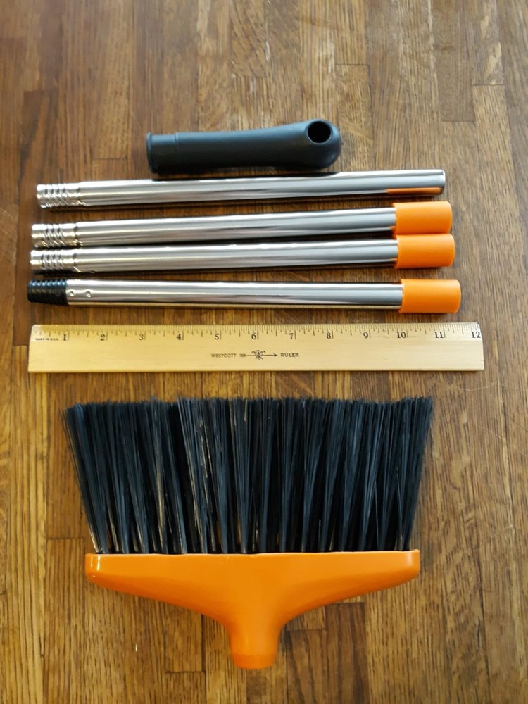 Indoor Outdoor Broom Heavy Duty Floor Sweeper for Kitchen Garage Patio, New, USA