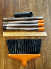 Indoor Outdoor Broom Heavy Duty Floor Sweeper for Kitchen Garage Patio, New, USA