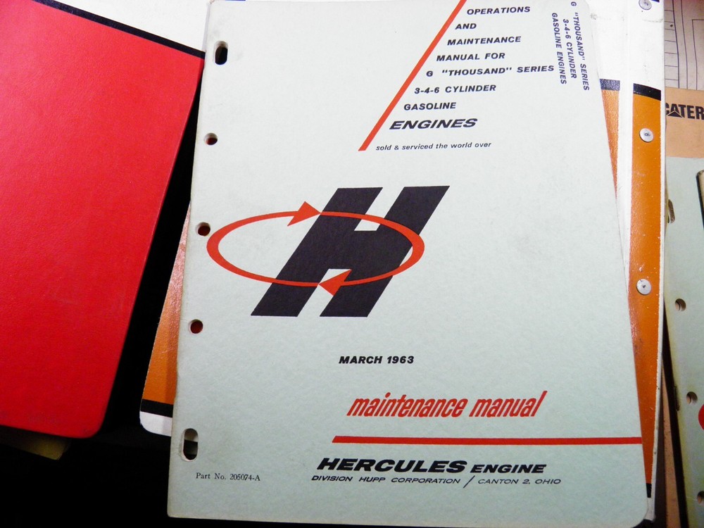 HERCULES G THOUSAND SERIES OPERATION AND MAINTENANCE MANUAL