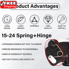 Fuel Door Hinge Pin with Gas Door Spring, for 2015-2024 F150 Loose Gas Cap Perma