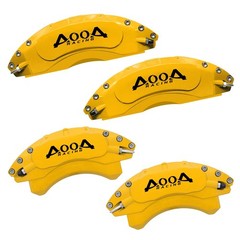 Yellow w Black Characters Aluminum Brake Caliper Covers Honda Pilot 23-25 F/R