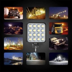 2PCS 4″ Square LED WORK LIGHT fit CAT Skid Steer 289D3 277D 289D 226D 249D 297D2
