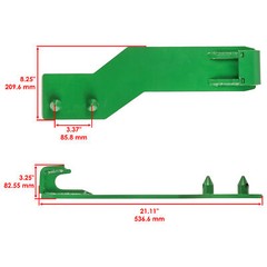 Weld on Mounting Brackets For John Deere H120 D120 210 200X 200CX 300CX 300X 305