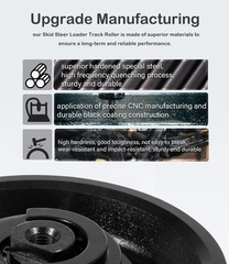 TL130 Track Roller Bottom Roller for Takeuchi TL230 TL8 TL126 Skid Steer Loaders