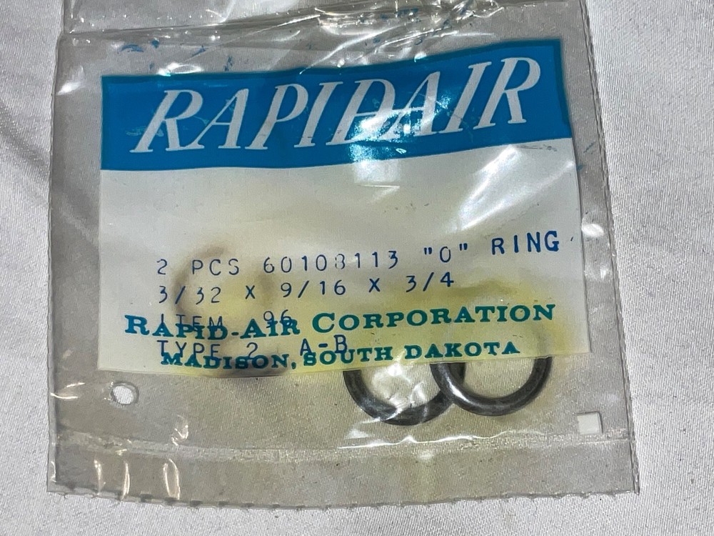 RapidAir 60108113 O Ring-Type 2 A-B ITEM 96 3/32 x 9/16 x 3/4 Replacement #3