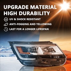 Headlight Assembly with DRL for 2016-2019 Ford Explorer Right Passenger Side
