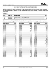 Forklift Service Parts Manual Fits Yale Forklift GLP050LX(A974) – Printed Manual