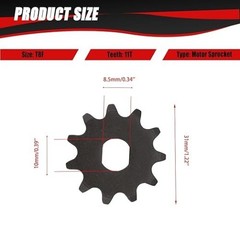 11T Chain Sprocket with Master Link Replacement for Kids Electric S Style: 11T