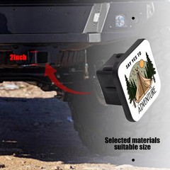 Hitch Cover Fits for 2-Inch Hitch,Say Yes to Adventure Trailer Hitch Cover Tu…