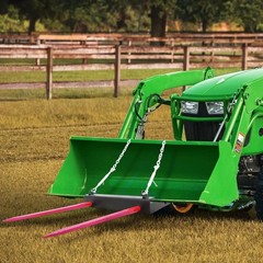 Garvee 4000BLS Universal Hay Bale Spear Tractor Bucket Spike Forks w 2pcs Spears