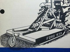 Ford 939 60″ Rotary Cutter Mower 1980- Owner Operator Manual SE 3916A 42886011