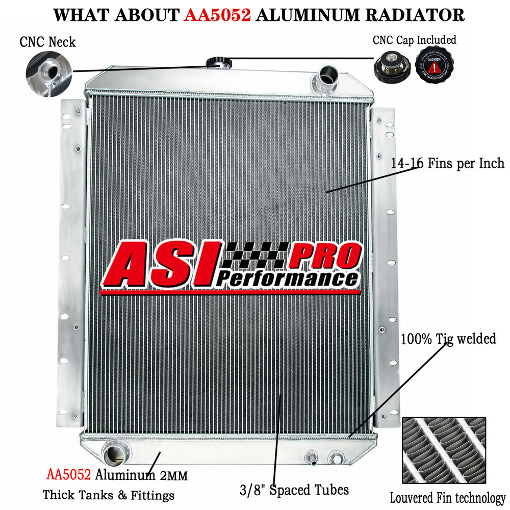 4 Rows Aluminum Radiator 20Y-03-31111 Fits For Komatsu PC200-7 PC200LC-7 PC210-7