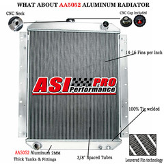 4 Rows Aluminum Radiator 20Y-03-31111 Fits For Komatsu PC200-7 PC200LC-7 PC210-7