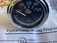 INDICATOR GAUGE OIL TEMPERATURE CATERPILLAR 4W-0485 4W0485 D4H D5H D6H D7H D8R