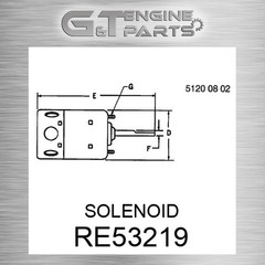 RE53219 SOLENOID fits JOHN DEERE (Surplus Open Box)