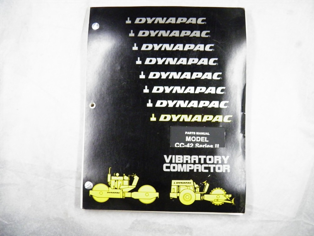 DYNAPAC CC 42 SERIES II VIBRATORY ASPHALT COMPACTOR PARTS MANUAL