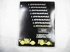DYNAPAC CC 42 SERIES II VIBRATORY ASPHALT COMPACTOR PARTS MANUAL