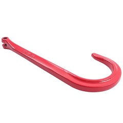 15 Inch Red J Hooks 7,100 LBS Working Load Limit Grade 80 Clevis J-Hook (2 Pack)