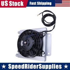For H12 / QH12 Mini Excavator Attachment Radiator Plus Hydraulic Oil Cooler Fan