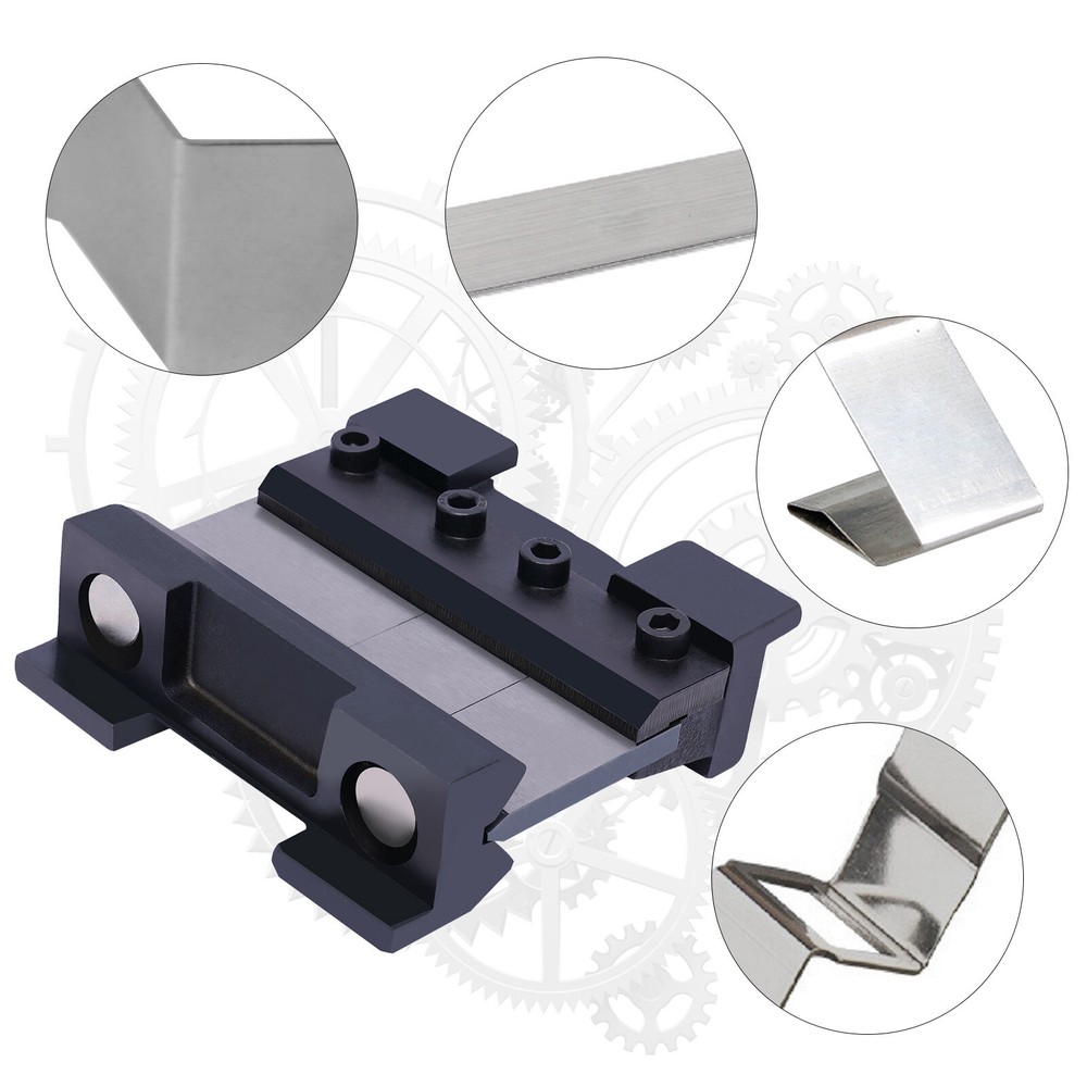 Aluminum Copper Plate Bender Bench Vise Attachment Removable Cutters Cast Steel