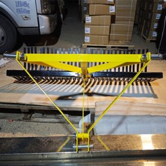 60″ 3 Pt Landscape Rock Rake For Category 1 Tractor Attachment Soil Gravel Lawn